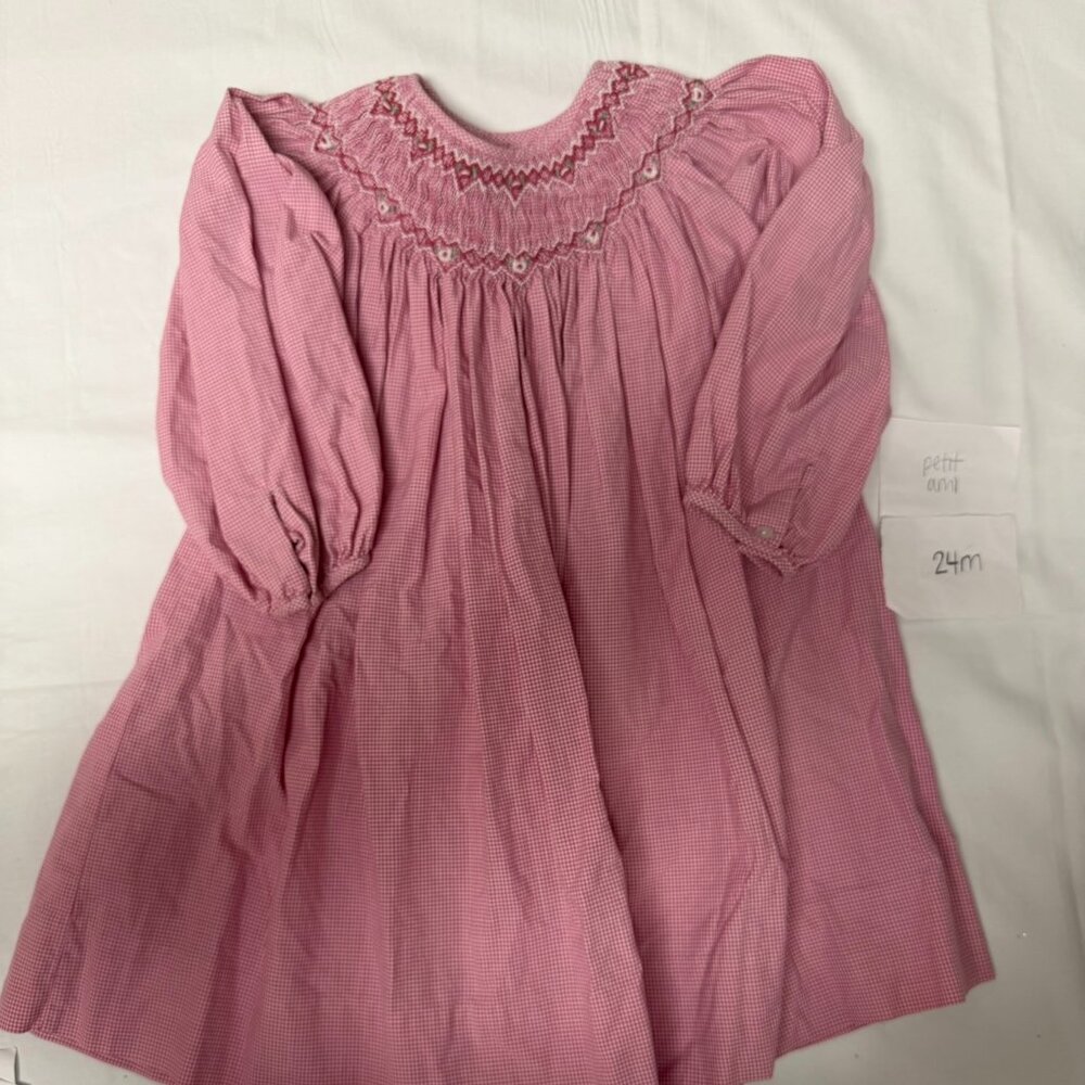 Petit Ami Smocked Bishop Dress - 24m